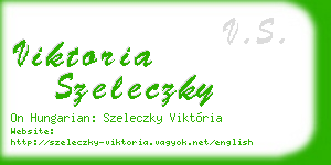 viktoria szeleczky business card